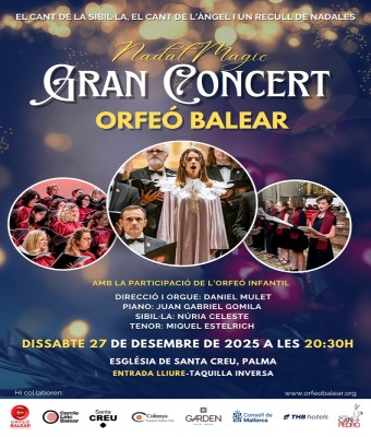 GRAN CONCERT DE NADAL DE L'ORFEÓ BALEAR en Balears, Illes