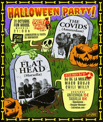 Halloween Party! The Covids / Flathead / Allnighter Dj's en Madrid