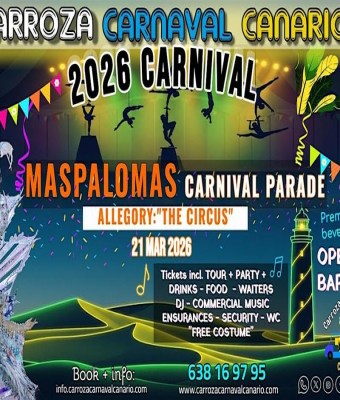 Float Parade tickets - Maspalomas Carnival 2026 en Gran Canaria