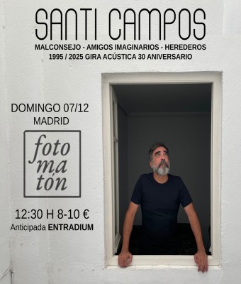 Santi Campos en Madrid, gira 30 aniversario.