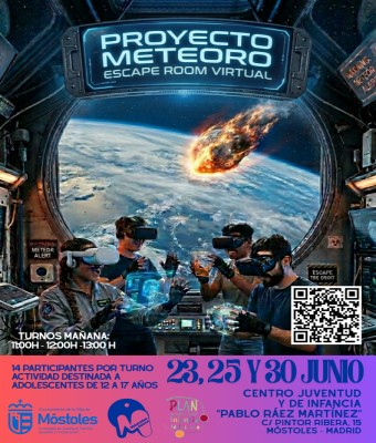 ESCAPE ROOM VIRTUAL "PROYECTO METEORO" en Madrid