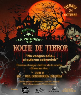 Noche de Terror-Fiesta de Disfraces (Madrid)
