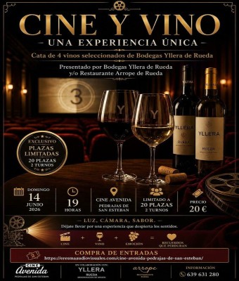 CINE y VINO -14 de Junio de 2026- en Valladolid