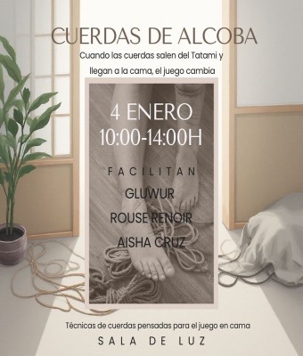  CUERDAS PARA ALCOBA/ 4 de enero/ rouse renoir, Aisha Cruz & Gluwur  en Barcelona