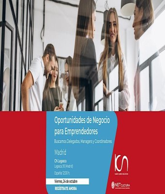 Oportunidades de Negocios para Emprendedores en Madrid - 24 de octubre en CN Centro de Negocios Lagasca
