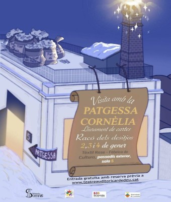 Visita teatralitzada amb la PATGESSA CORNÈLIA + lliurament de cartes + Racó dels Desitjos en Barcelona