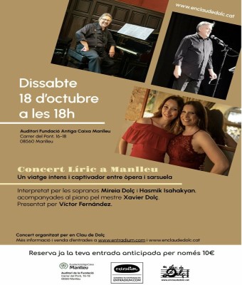 Concert Líric a Manlleu en Barcelona