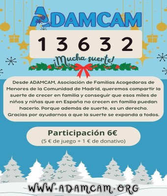 Loteria de Navidad ADAMCAM en Madrid