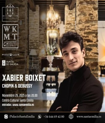 Recital de piano: Debussy y Chopin en el Palacio Santa Emilia en Lugo