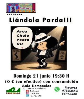Nuevo Polifemo Teatro presenta: Liándola parda en Madrid