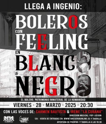 BOLEROS CON FEELING EN BLANCO & NEGRO