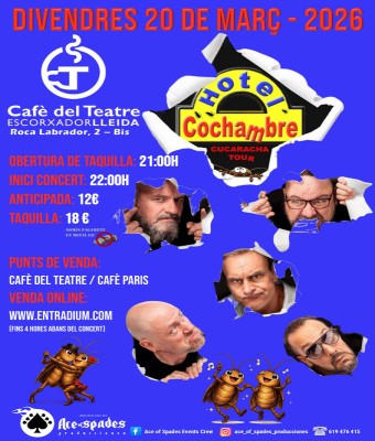 HOTEL COCHAMBRE - CAFÈ DEL TEATRE. LLEIDA