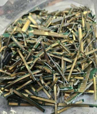 Trimmed finger gold RAM scrap, CPU ceramic scrap, gold plated pin scrap wholesale en León