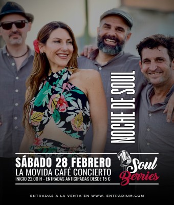 Concierto Soul Berries en La Movida en Balears, Illes
