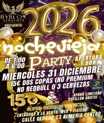 Noche Vieja en Byblos Almería 