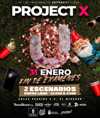 PROJECT X 2026 en Gran Canaria - FIN DE EXÁMENES