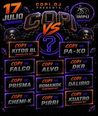 Copi VS (Only Night) - INPU Discoteca en Zaragoza