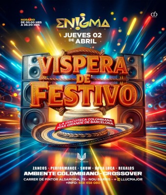 ENIGMA · JUEVES 2 ABR26 en Barcelona