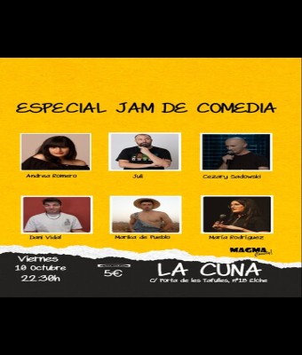 ESPECIAL JAM DE COMEDIA  en Alicante/Alacant