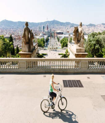 Scenic Barcelona E-Bike Tour: Montjuic Panoramic Views