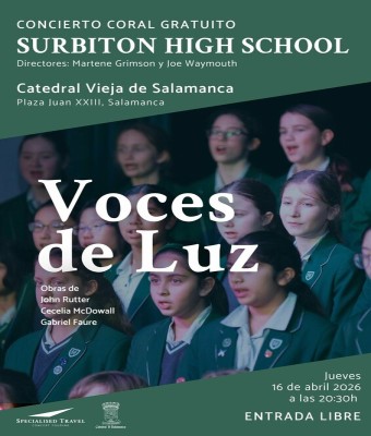 Concierto Coral Gratuito  SURBITON HIGH SCHOOL CHOIR  Salamanca