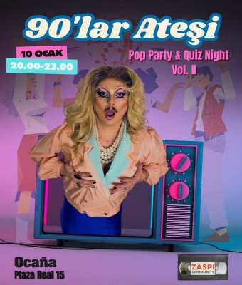 Unique Horn ile 90lar Ateşi - Vol 2 (Pop-Quiz + Party) en Barcelona