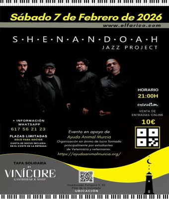 Jazz en el Faro: Concierto de SHENANDOAH - Jazz Project -  en Alicante/Alacant