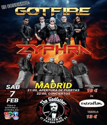 GOTFIRE + ZYPHRA EN MADRID 