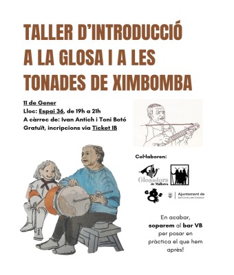 Taller d'introducció a la glosa i a les tonades de ximbomba en Balears, Illes