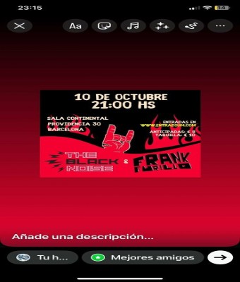 The Black Noise + Frank Furillo en Barcelona