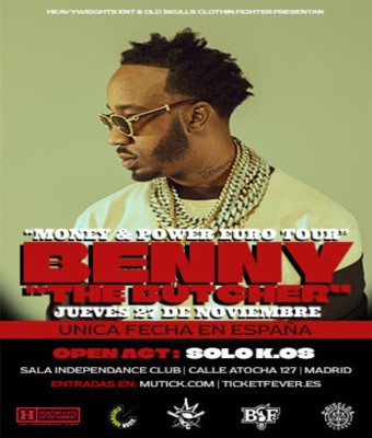 BENNY THE BUTCHER EN MADRID "UNICA FECHA EN ESPAÑA"