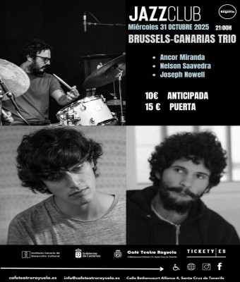 Brussels-Canarias Trío, en el Café Teatro Rayuela en Santa Cruz de Tenerife