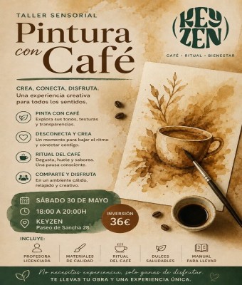 Café con Arte en Málaga