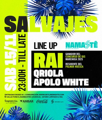 Salvajes- 15 Noviembre en Huesca