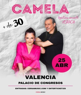 CAMELA "+ DE 30" EN VALENCIA