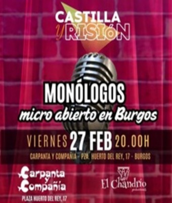 Monólogos - Micro Abierto en BURGOS