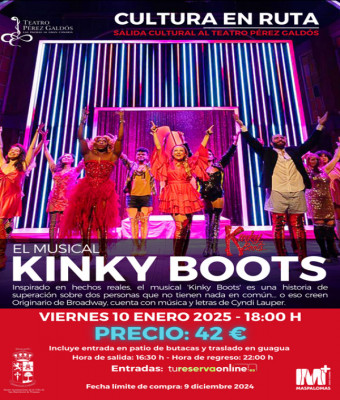 Salida Cultural Musical Kinky Boots en Maspalomas