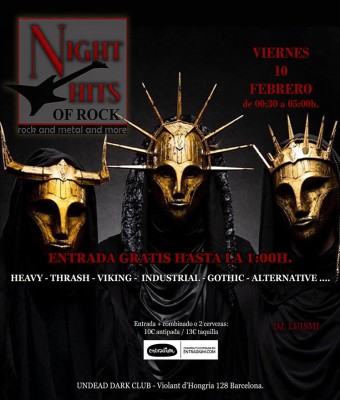 NIGHT HITS OF ROCK en Barcelona