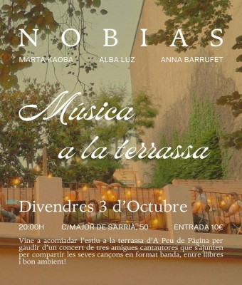 Música a la terrassa en Barcelona