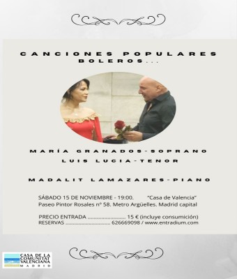 "Canciones Populares Boleros" en Madrid