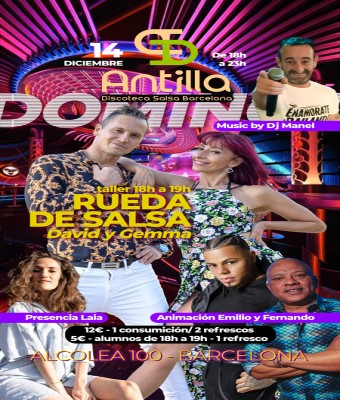 ANTILLA SALSA BARCELONA - DOMINGO 21 DICIEMBRE