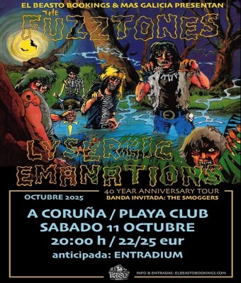 The Fuzztones y The Smoggers en A Coruña en Coruña, A