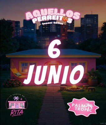 TARDEO SAB 6 DE JUNIO TERRAZA AQUELLOS PERREITOS & PALM TROPIC en Madrid