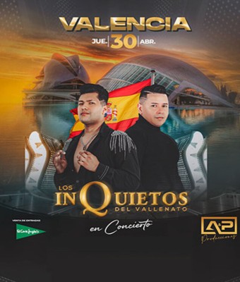 Los Inquietos del Vallenato en Valencia/Valéncia