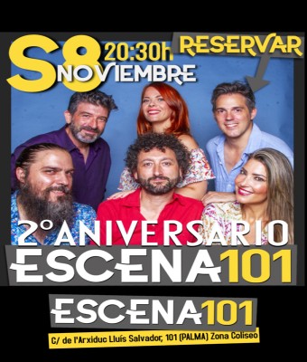 Especial Aniversario Escena 101: Show + Jamraoke de impro en Balears, Illes