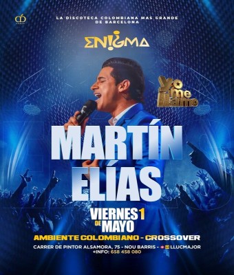 ENIGMA · VIERNES 8MAY26 en Barcelona