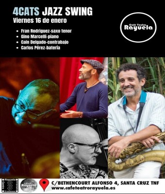 Four Cats - Jazz Swing, en el Café Teatro Rayuela en Santa Cruz de Tenerife