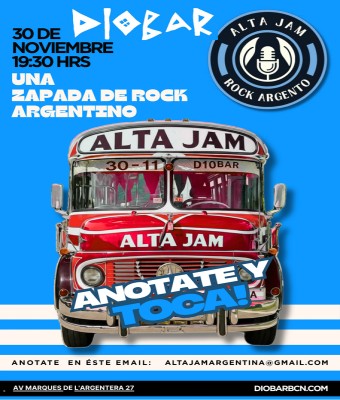 Alta Jam (zapada show de rock argentino) en Barcelona