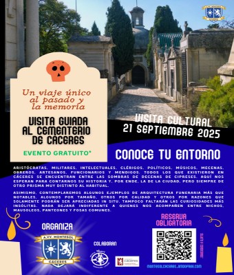 Visita al cementerio de Caceres en Cáceres