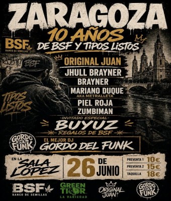 ORIGINAL JUAN & EL GORDO DEL FUNK + Invitados en Zaragoza
